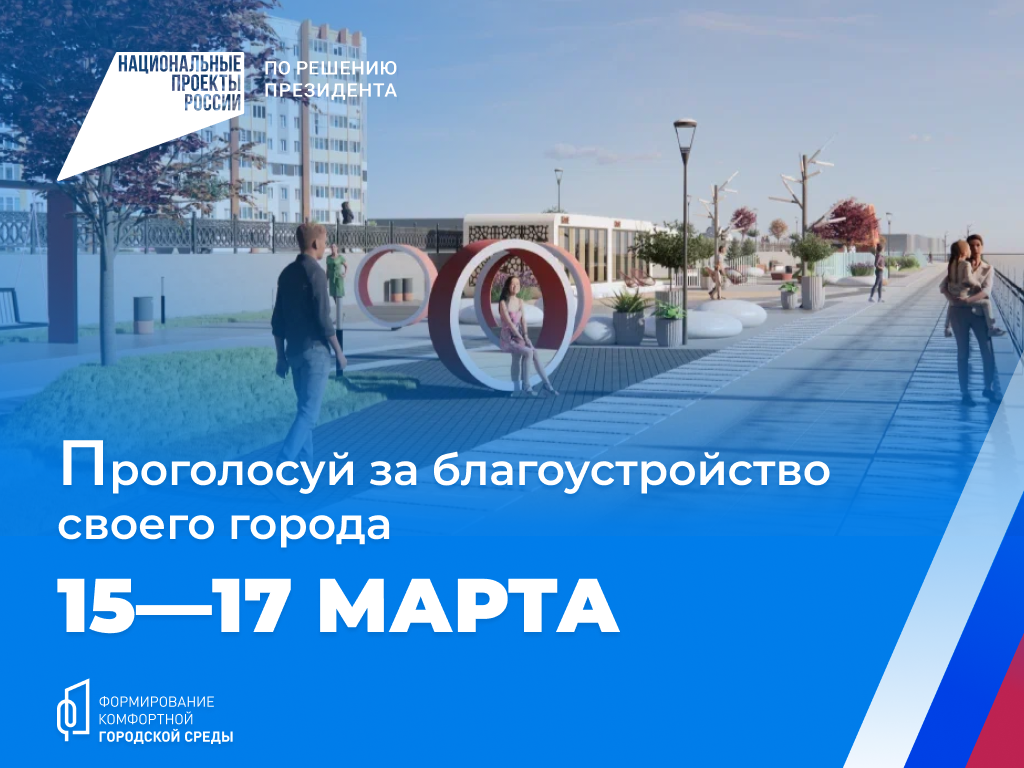 Проголосуй за благоустройство своего города